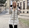 kabát gyöngyház beige – Steppelt női télikabát – Innova Fashion